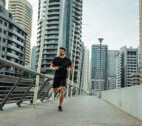 Man runnning in Dubai