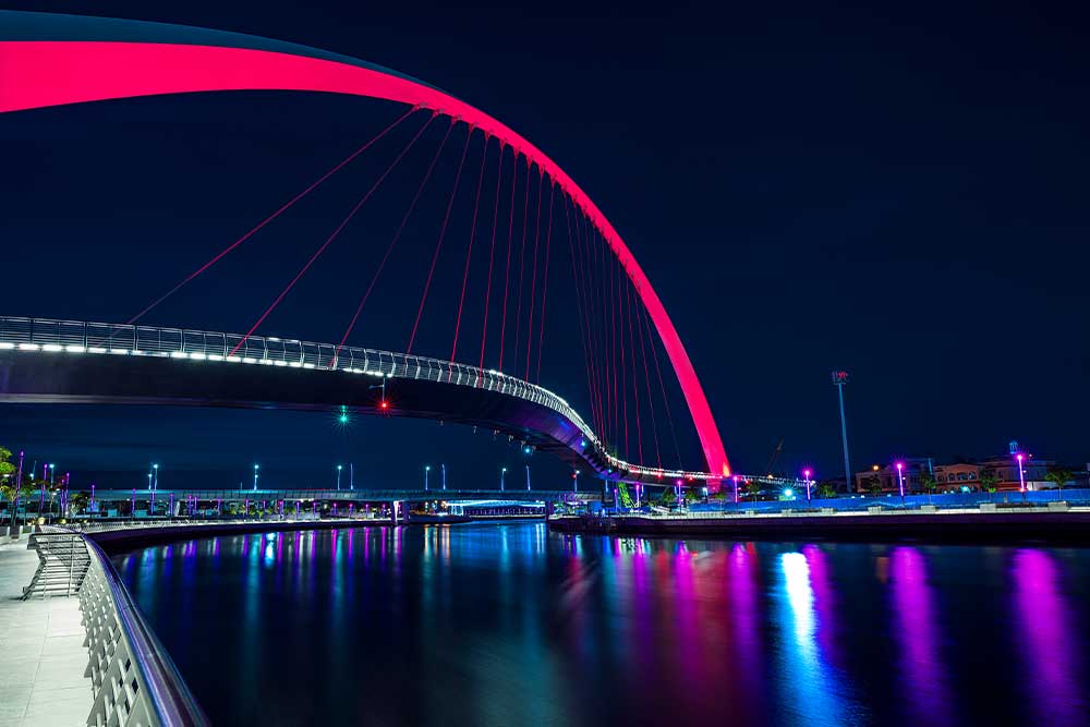 Dubai bridge view